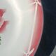 flat plates Digoin Sarreguemines Cibon – red roses decoration – vai