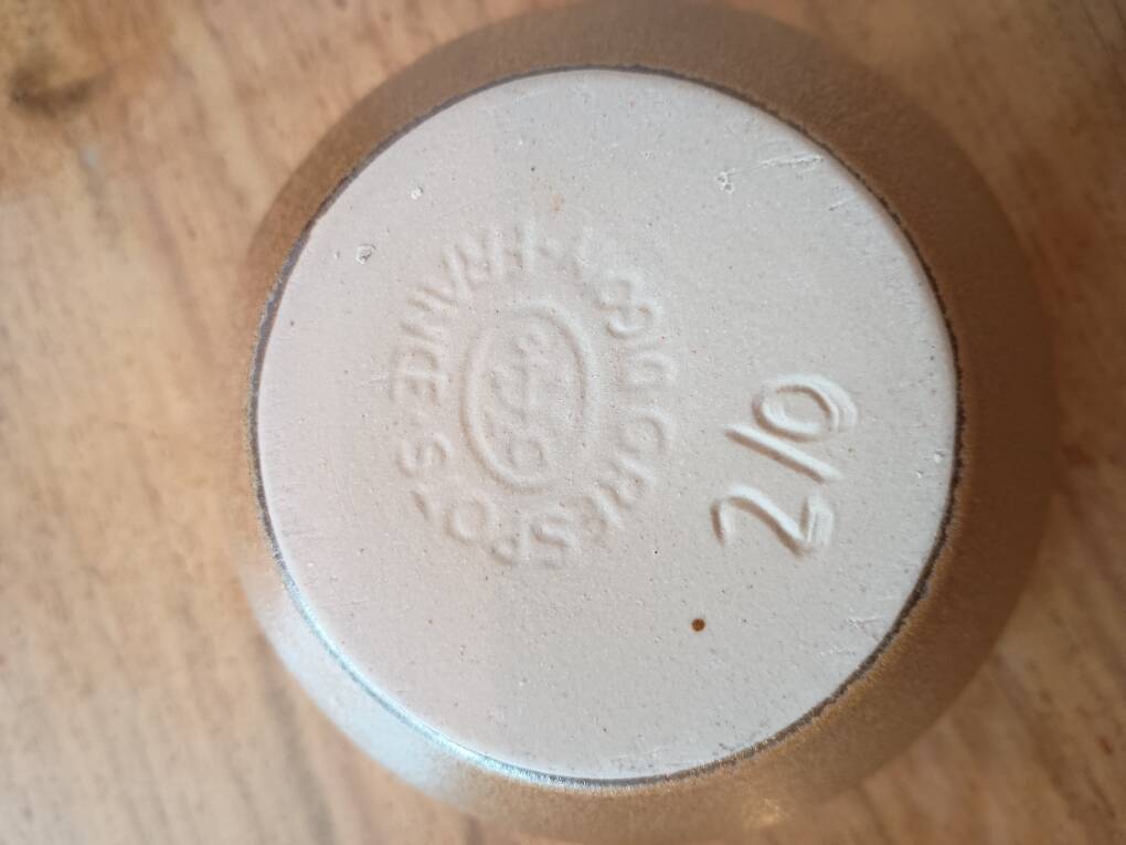 Set of 3 small vintage stoneware bowls from Digoin.