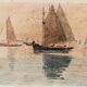 Aquarelle Bretagne, signée Louis Roger