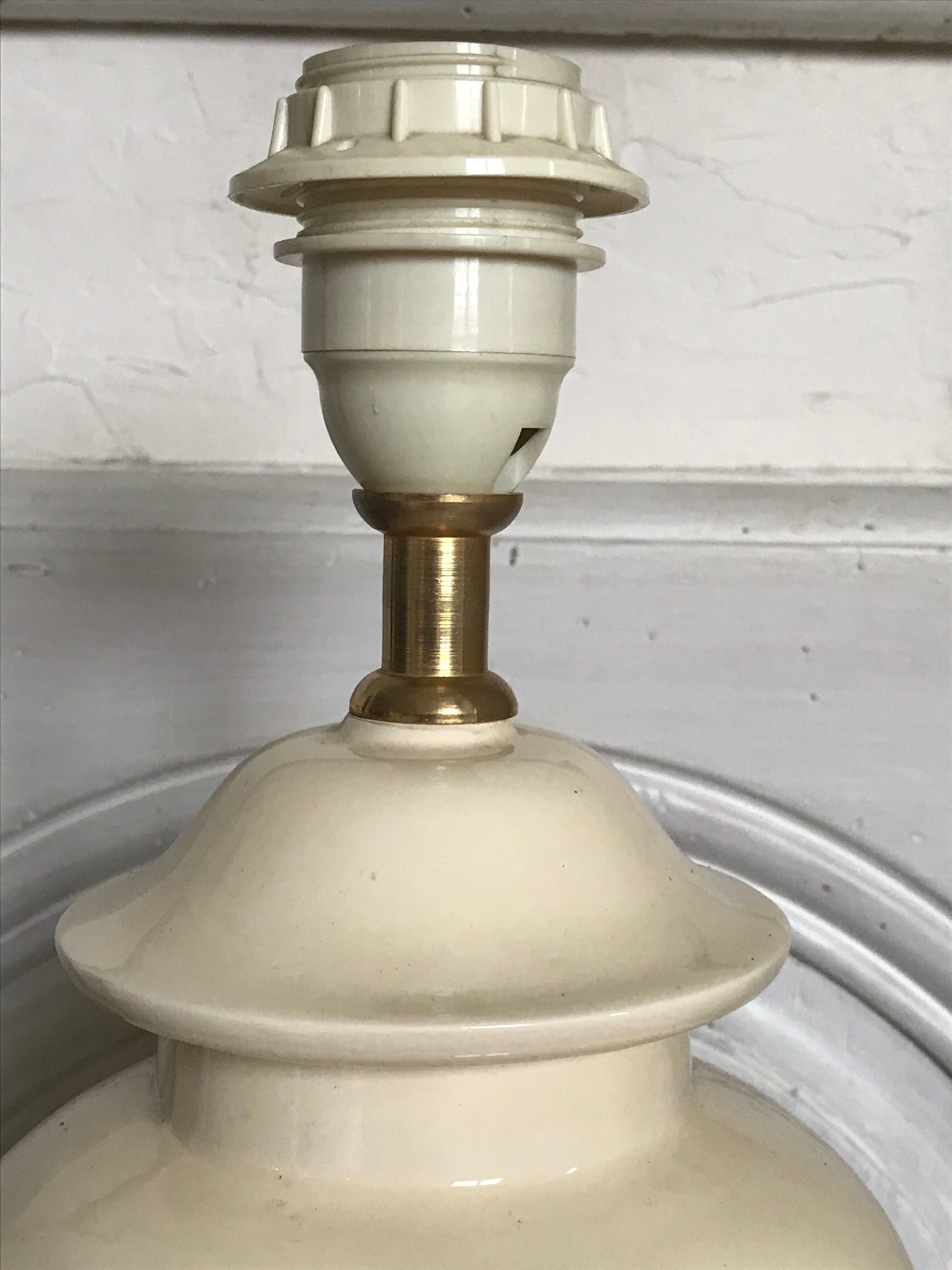 Vintage ceramic lamp foot