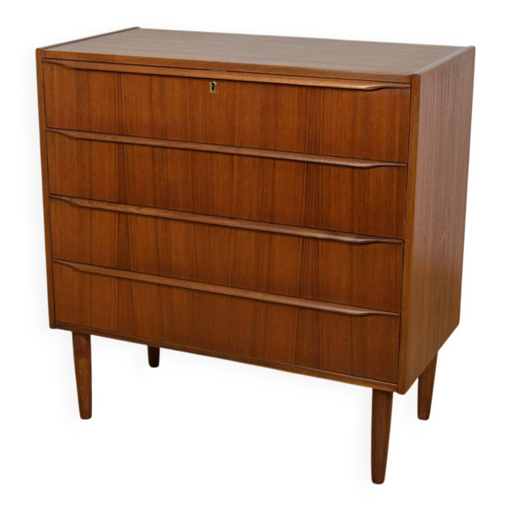 Mid-century teak dresser with dressing table, Denmark, 1960s