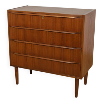 Mid-century teak dresser with dressing table, Denmark, 1960s