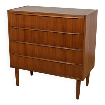 Mid-century teak dresser with dressing table, Denmark, 1960s