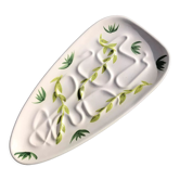 Plat vintage motifs feuilles stylisées