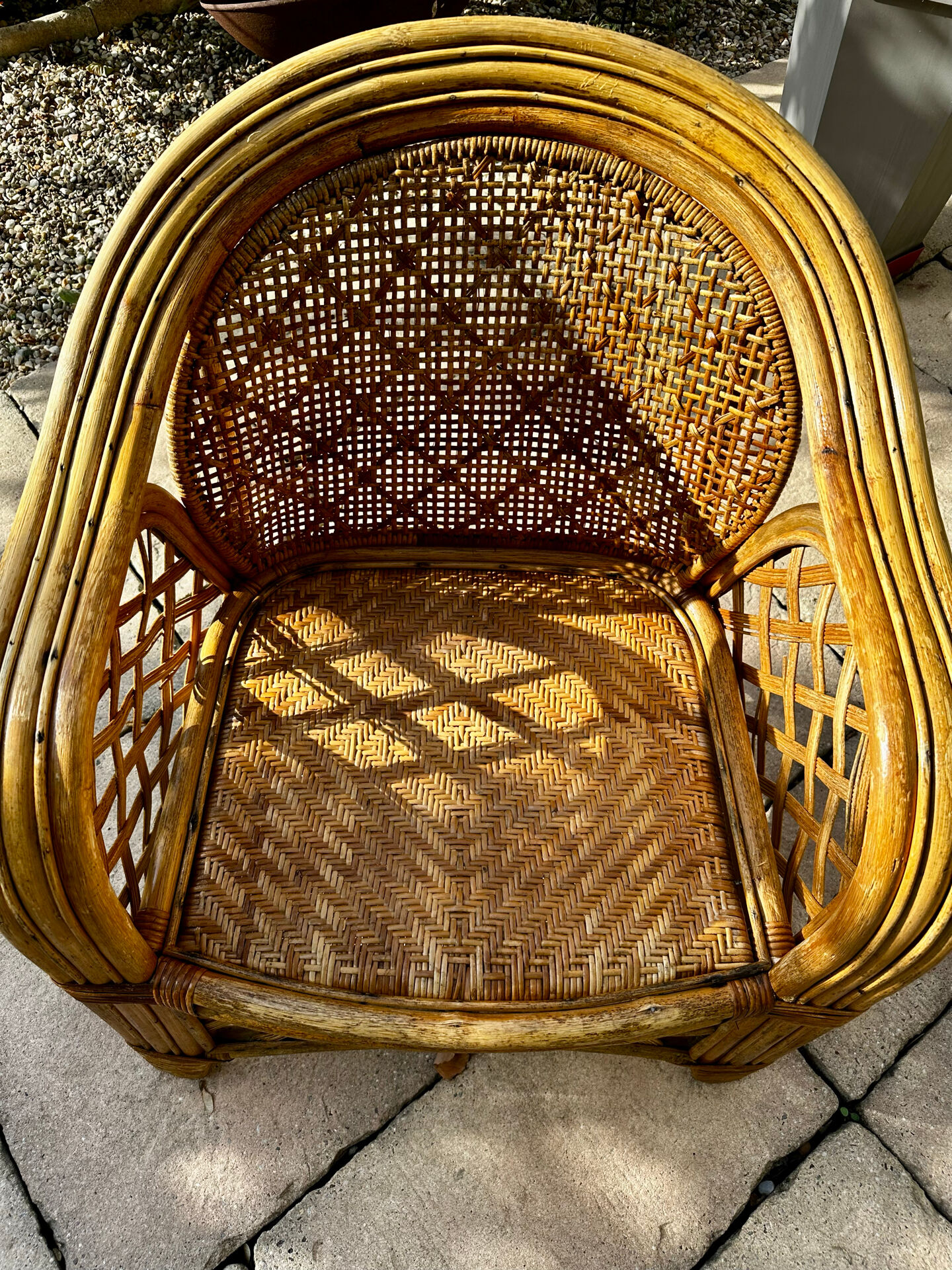Fauteuil en osier