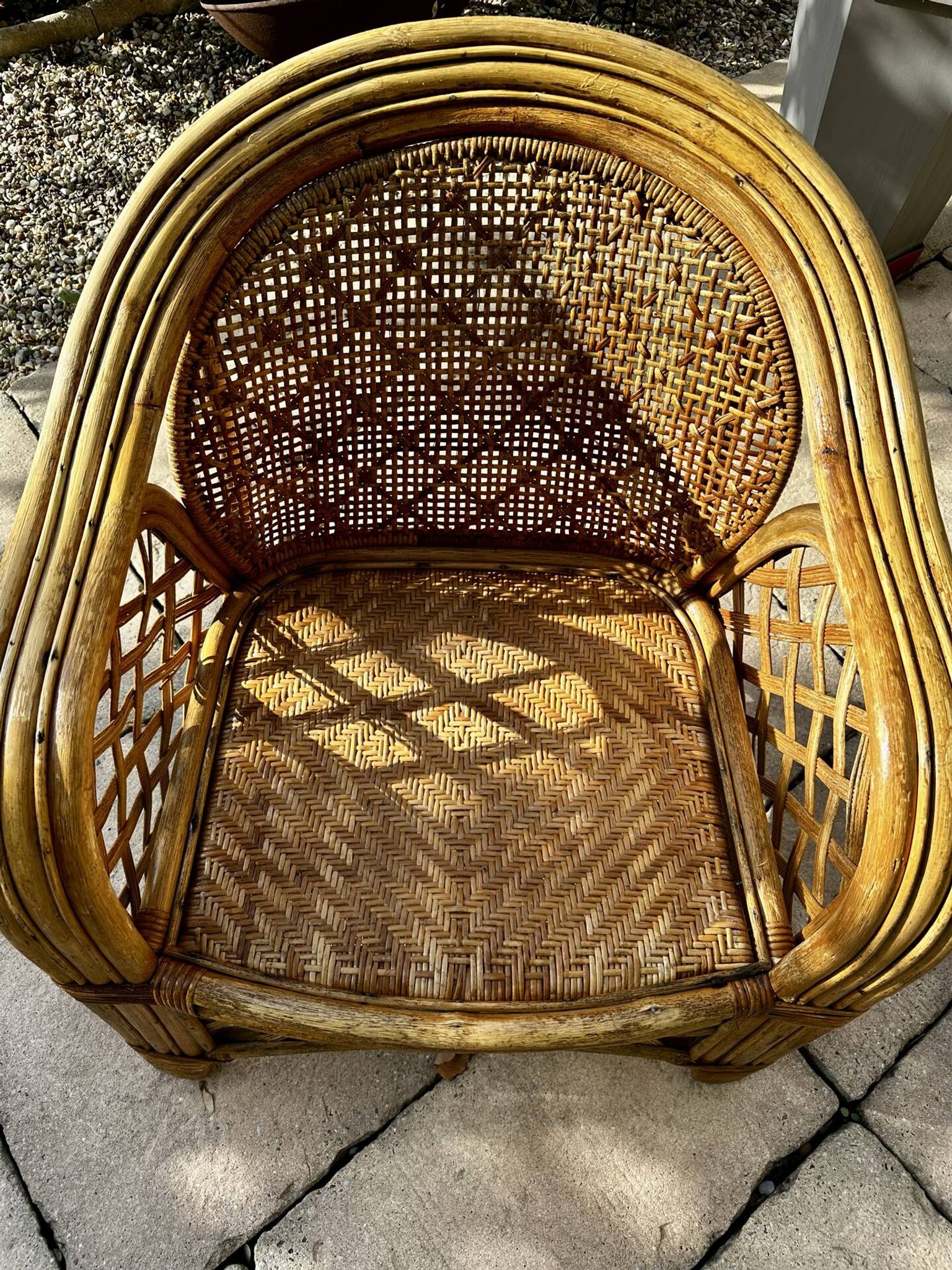 Fauteuil en osier