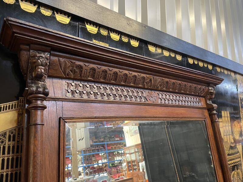 Renaissance style mirror - Haute époque in oak