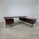 Design corner desk Gianni Moscatelli rosewood vintage 70s