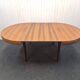 Vintage Scandinavian table with double butterfly extension.