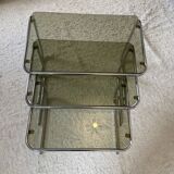 Nesting tables chrome and smoked glass