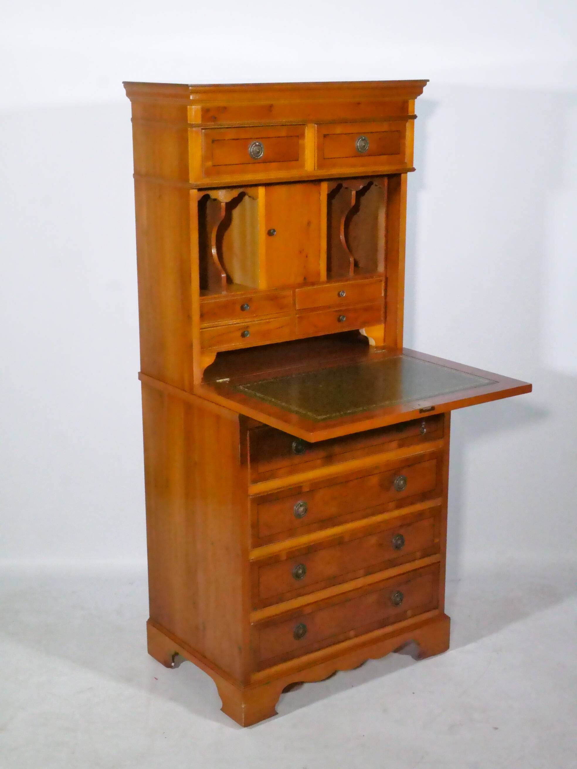Antique Secretary Walnut Vintage Chest of Drawers