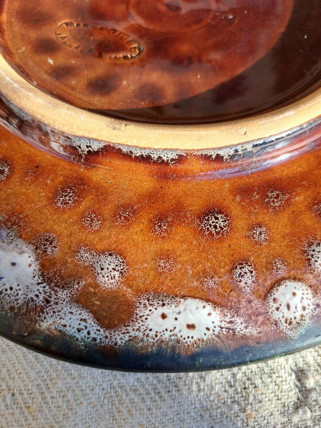 Marius Giuge Vallauris plate service