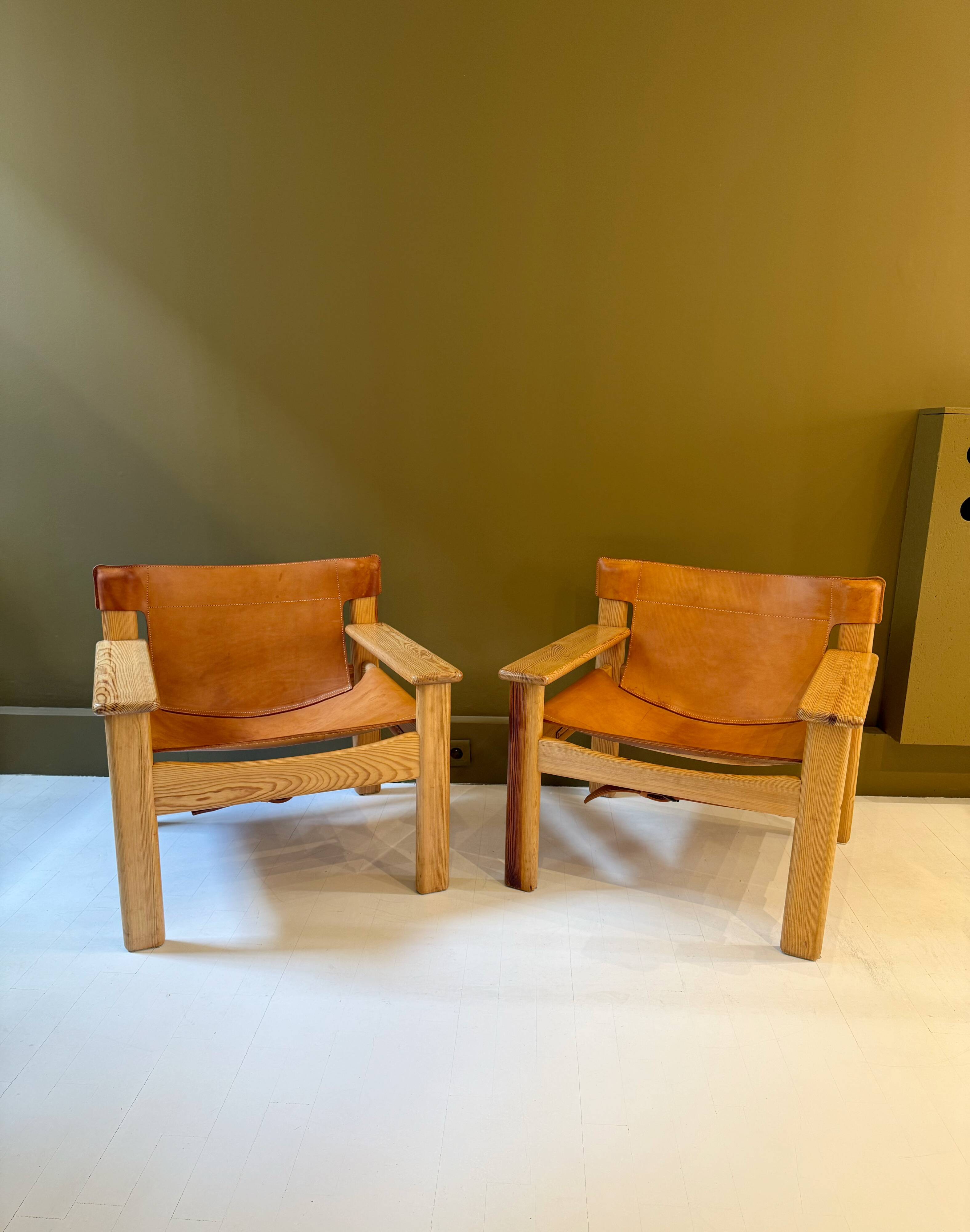 Pair of Scandinavian armchairs "Natura" by Karine Mobring.