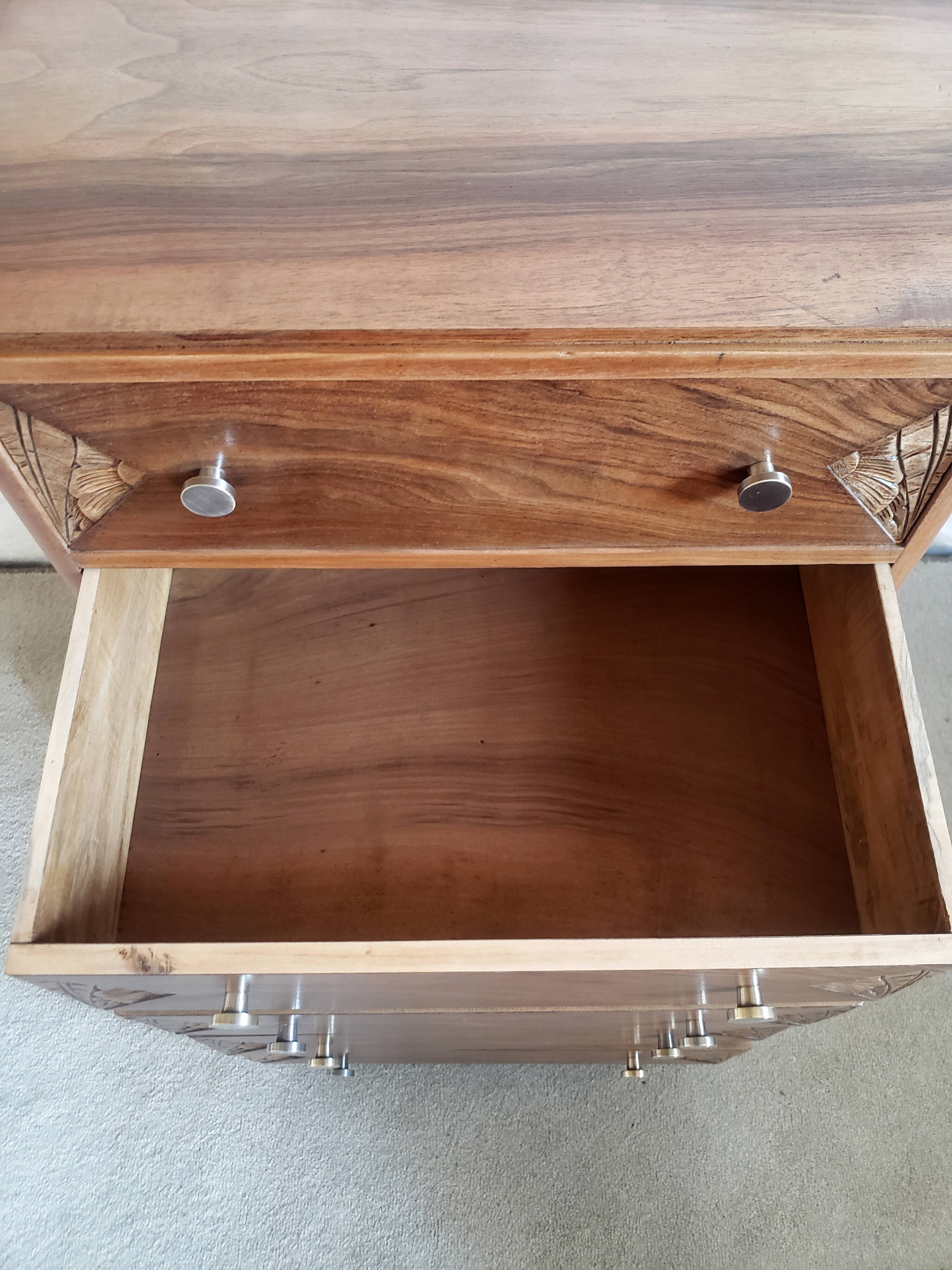 Walnut art-deco dresser