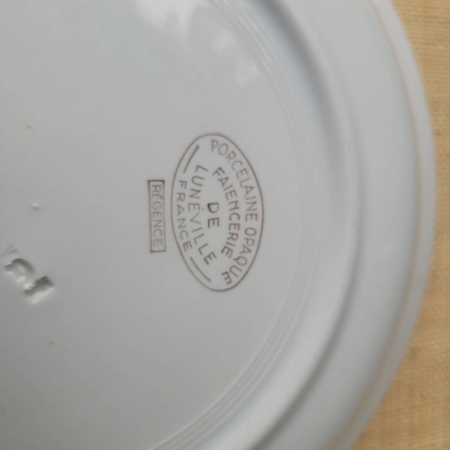 60's Lunéville dishes