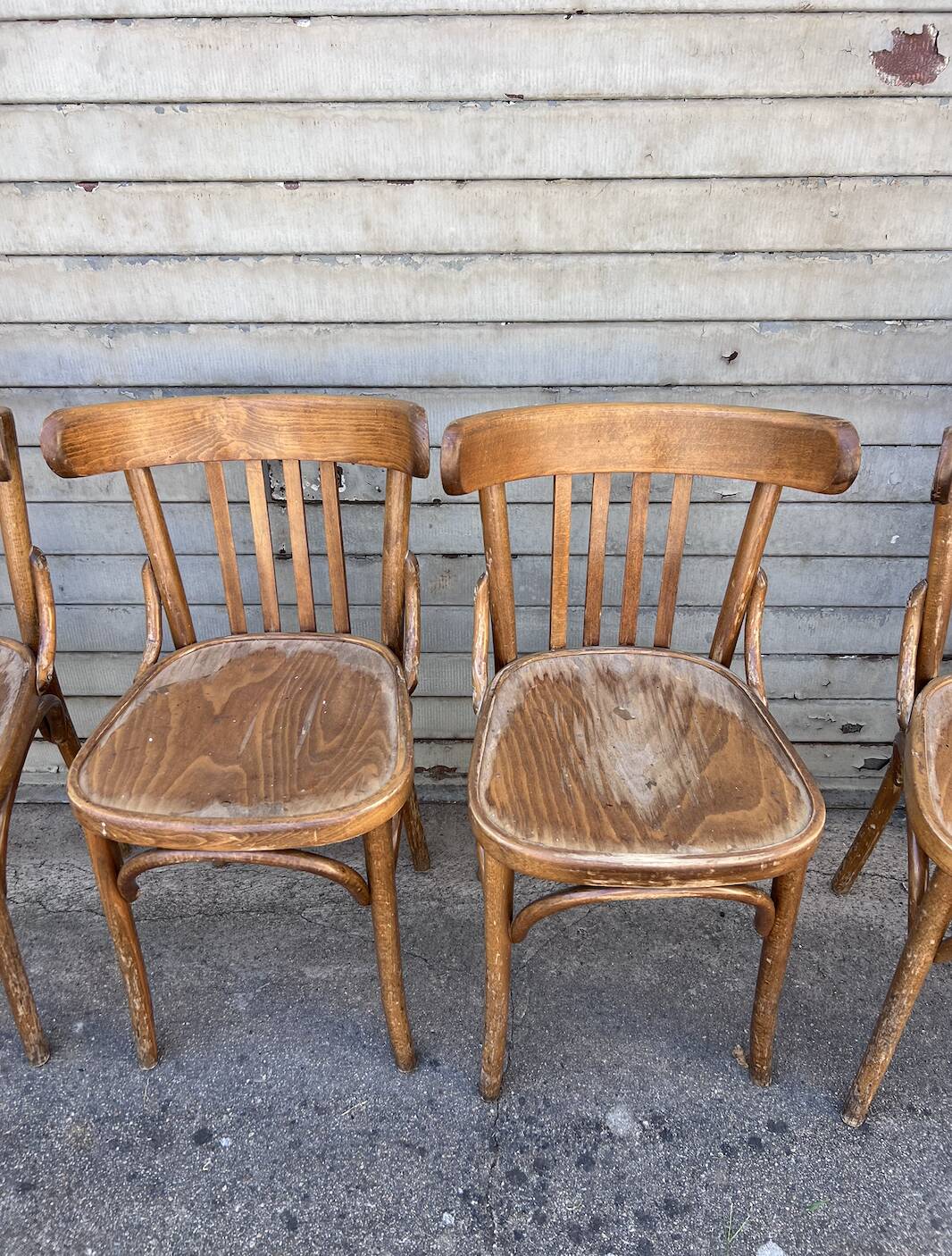 (Lot) 5 Anciennes Chaises Bistrot
