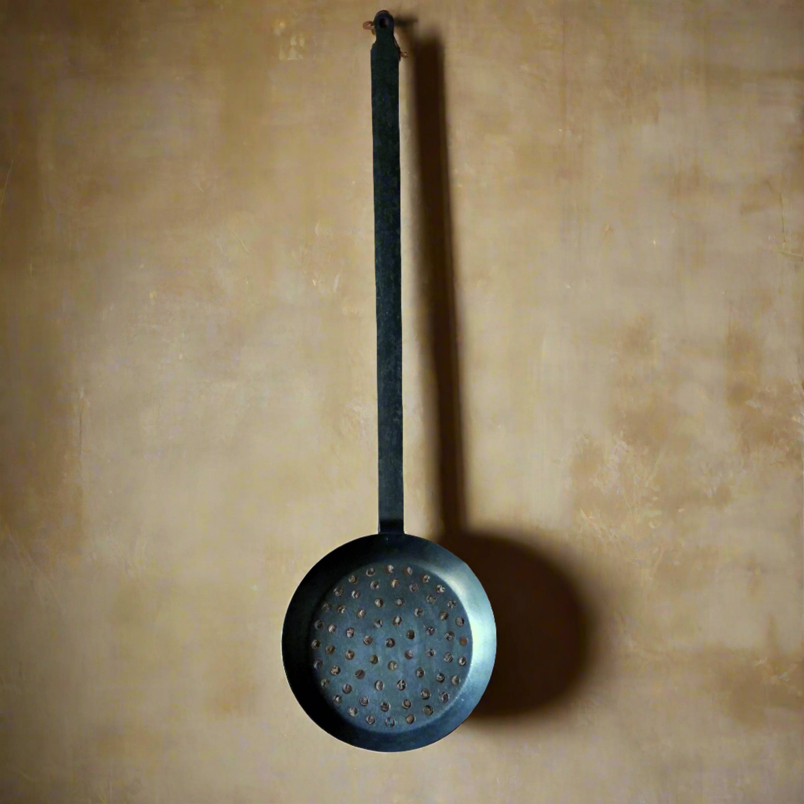 Chestnut Roaster. Extra Long Handled, 3ft/90cms, Chestnut Roasting Pan. Autumn Essentials