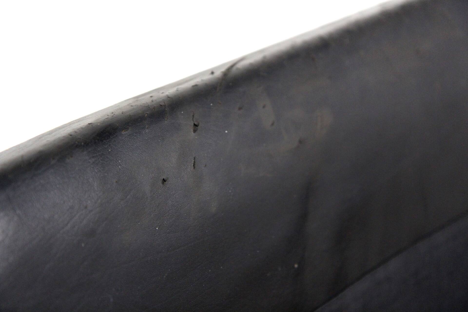 Scandinavian 3-seater leather sofa, Sweden, 1960s