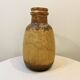 XXL Vase de sol en céramique beige marron Scheurich 417-42 Fat Lava West Germany vintage 1950s 1960s
