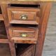 Meuble bar en teck massif et laiton
