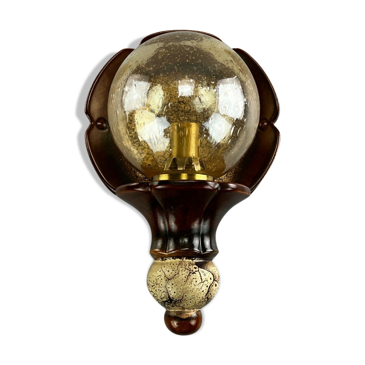 Mid-century ceramic wall light from the 70s