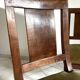 Paire de chaises en bois et velours côtelé vert de style Directoire