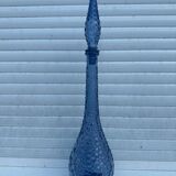 Carafe empoli purple mauve small bubbles hobnail