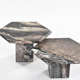 Marble nesting coffee tables