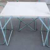 Vintage camping folding lounge