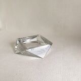 Art Deco glass ashtray in the shape of a prism