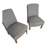 Set of 2 cocktail armchairs
