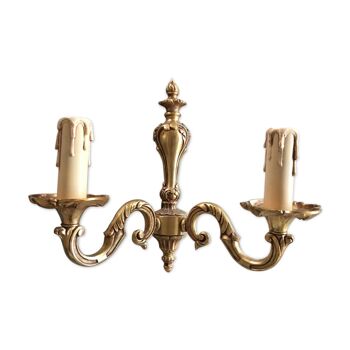 Wall lamp bronze Louis XV