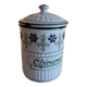 BB enameled sheet spice box pot with blueberry frieze chicory