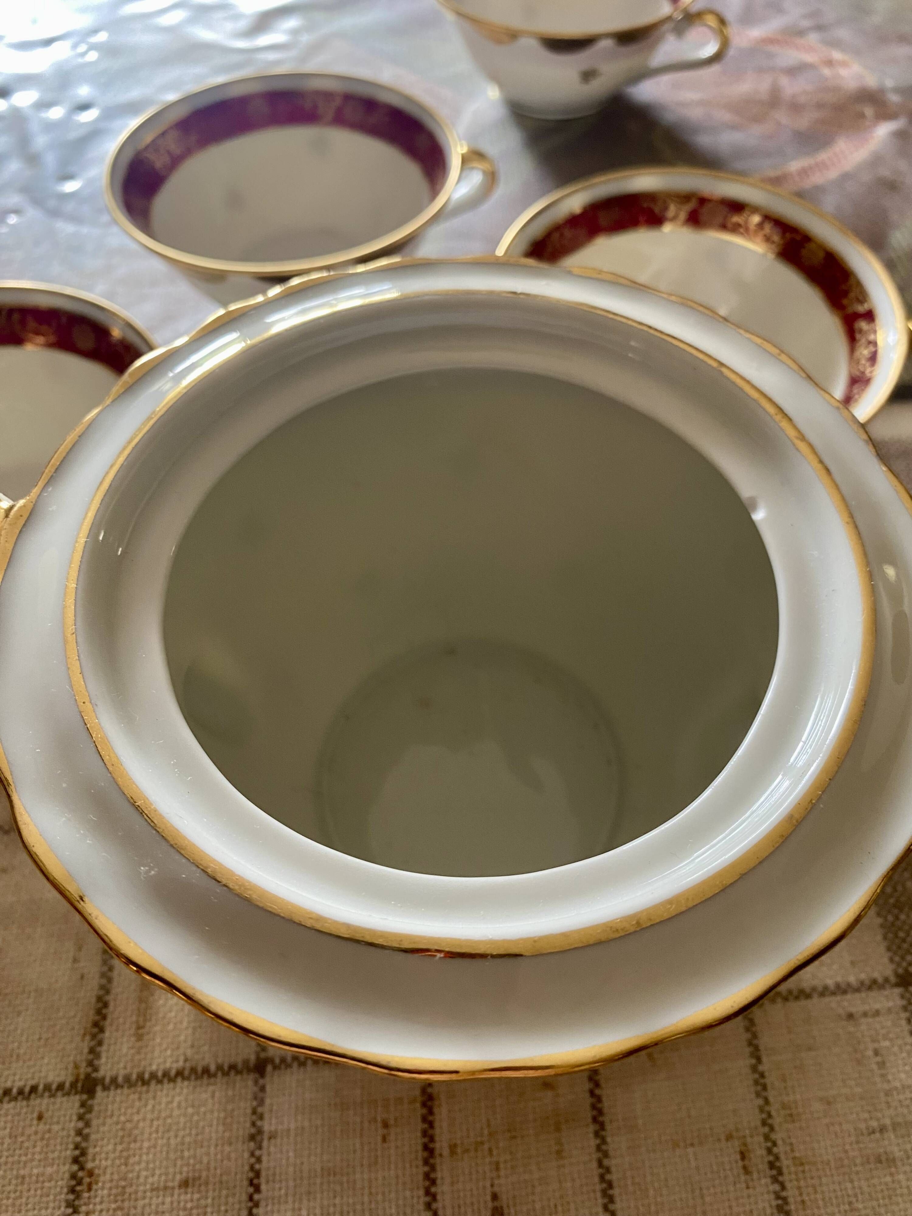 Service à thé /café porcelaine . limoge