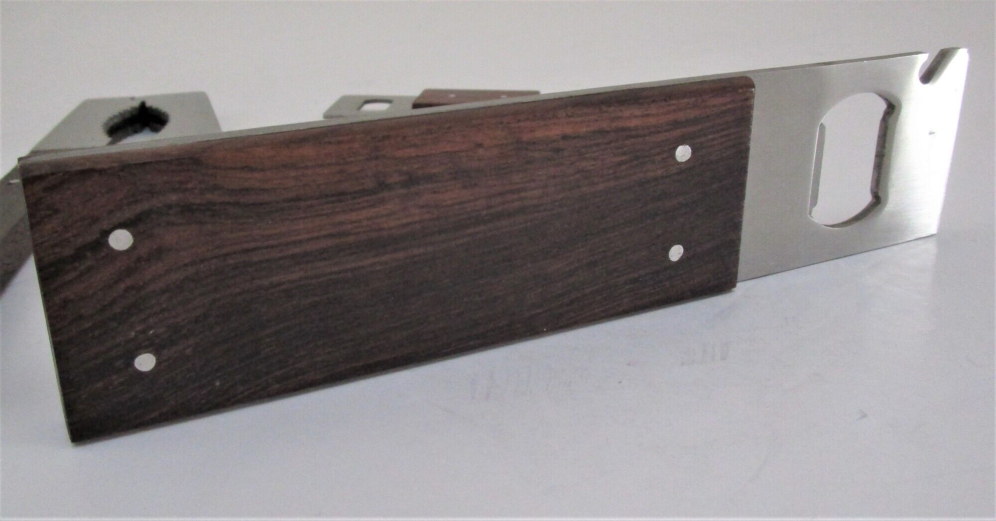 set rosewood stainless steel nutcracker corkscrew bottle opener design 70s Letang Remy