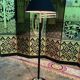 Floor lamp  brass and black iron