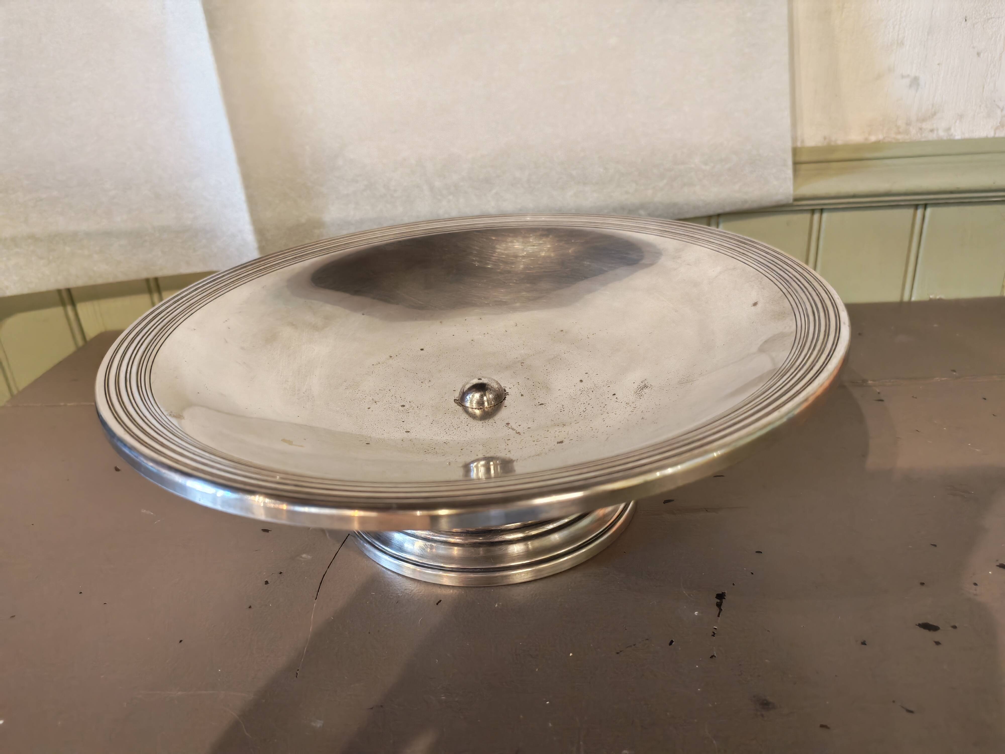 Art Deco silver-plated cup
