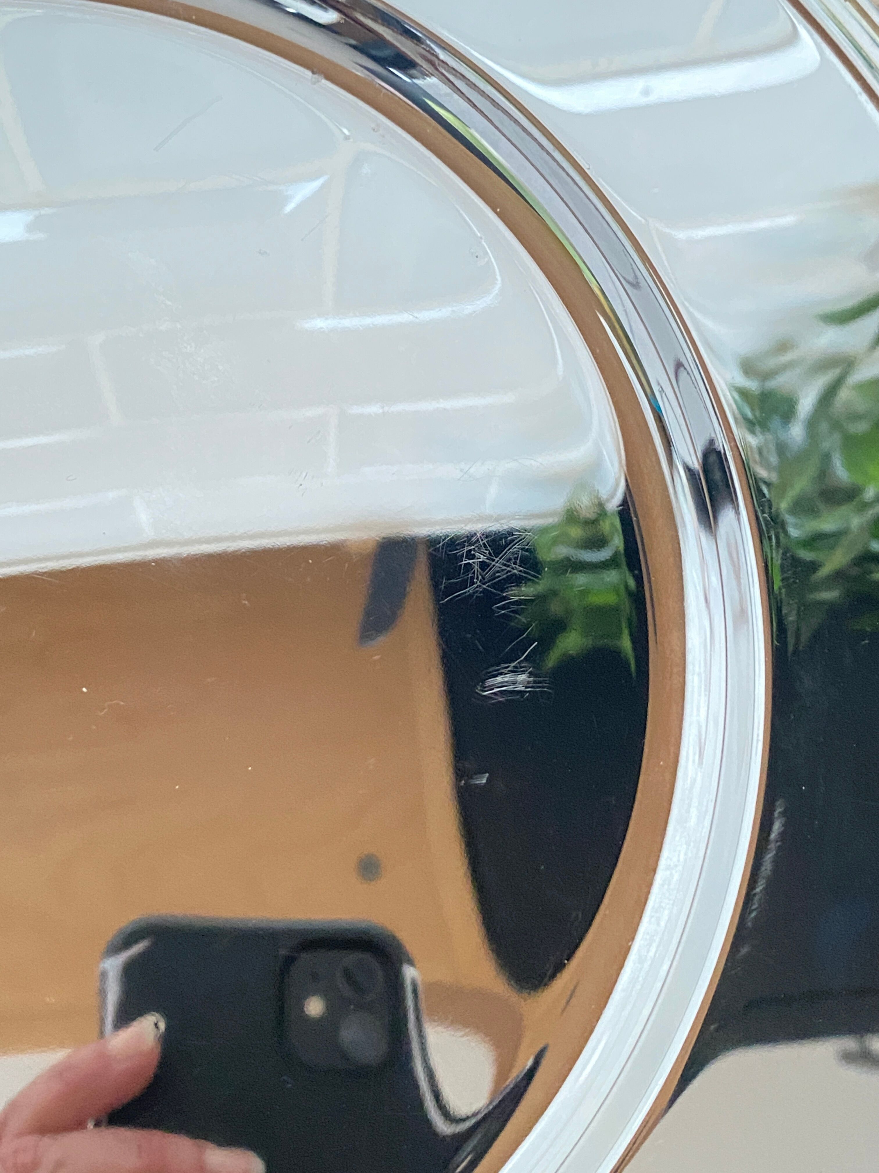 Pair of silver metal subplates
