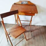 Abacus desk and its chair 1950