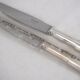 Christofle model Chinon, 10 table knives, of which 9 are intact under sealed blisters.