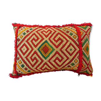Kilim red cushion Berber vintage