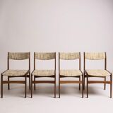 Set of 4 Scandinavian Erik Buch chairs from the 60s/70s