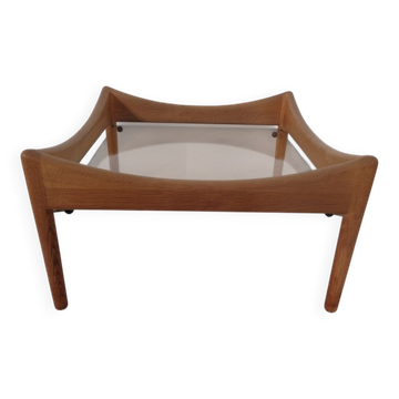 Modus Oak & Glass Table by Kristian Vedel for Soren Willadsen, 1963