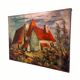 Signed painting by Bertolutti (Lucien, 1941 - referenced at Lotz) – oil on canvas - country house.