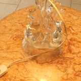 Foot crystal lamp