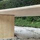 Table basse en travertin, années 70