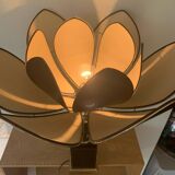 ▪️The Dolphin Lamp Jennings Lotus Lampshade Hollywood Rengency