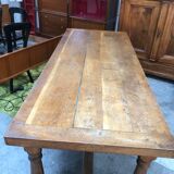 Old farmhouse table in solid oak