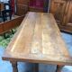 Old farmhouse table in solid oak