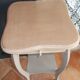 Beige and grey patina side table